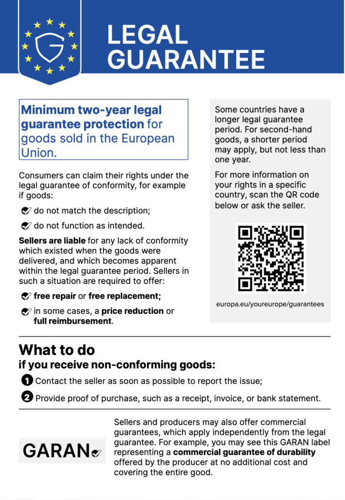 Legal GUARANTEE